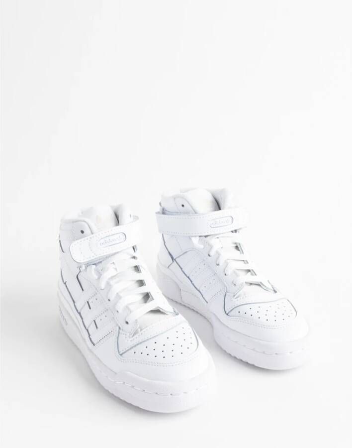 Adidas Leren Rubberen Zool Sneakers White Dames