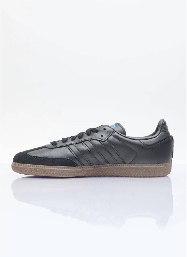 Adidas Leren sneakers met suède neuspaneel Black Heren