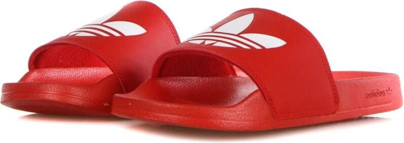 Adidas Lite Heren Slippers Rood Wit Red Heren