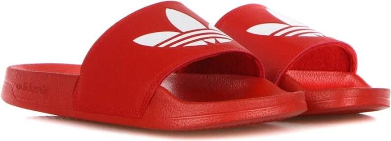 Adidas Lite Heren Slippers Rood Wit Red Heren