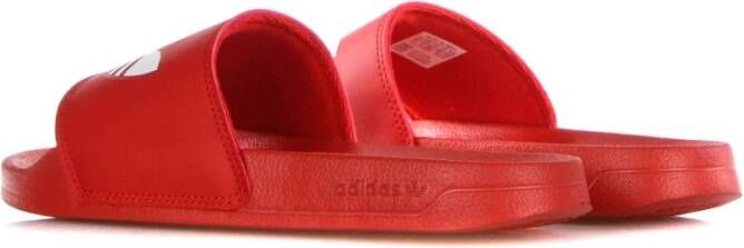 Adidas Lite Heren Slippers Rood Wit Red Heren