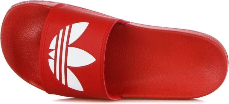 Adidas Lite Heren Slippers Rood Wit Red Heren