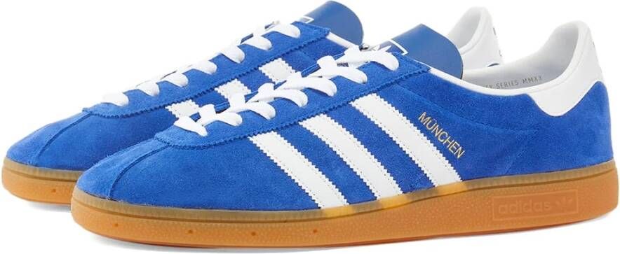 Adidas Munich Fv1190 Royal Blue Sneakers Blue Heren