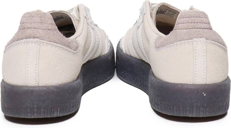 adidas Originals Beige Leren Sneakers met Rubberen Zool Beige Dames