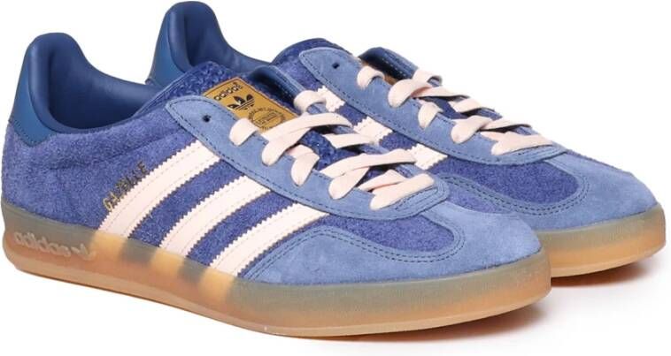 adidas Originals Blauwe Suède Veterschoenen Blue Heren