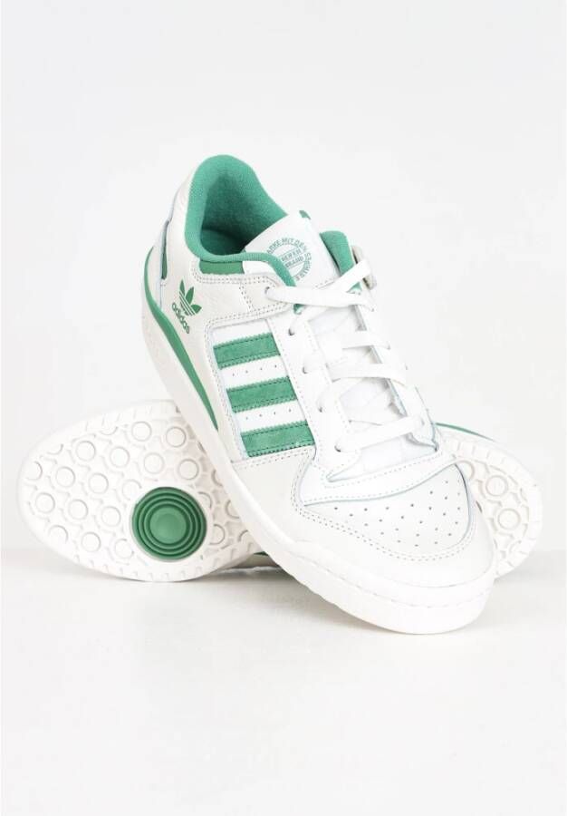 adidas Originals Forum Low Cl Wit Groene Sneakers White Heren