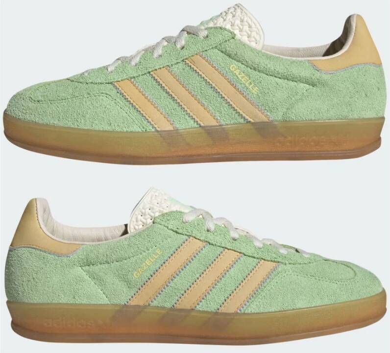 adidas Originals Gazelle Indoor Sneakers Groen Geel Wit Green Heren