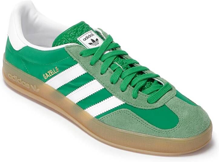 adidas Originals Groene Gazelle Sneakers met Suède Details Green Heren