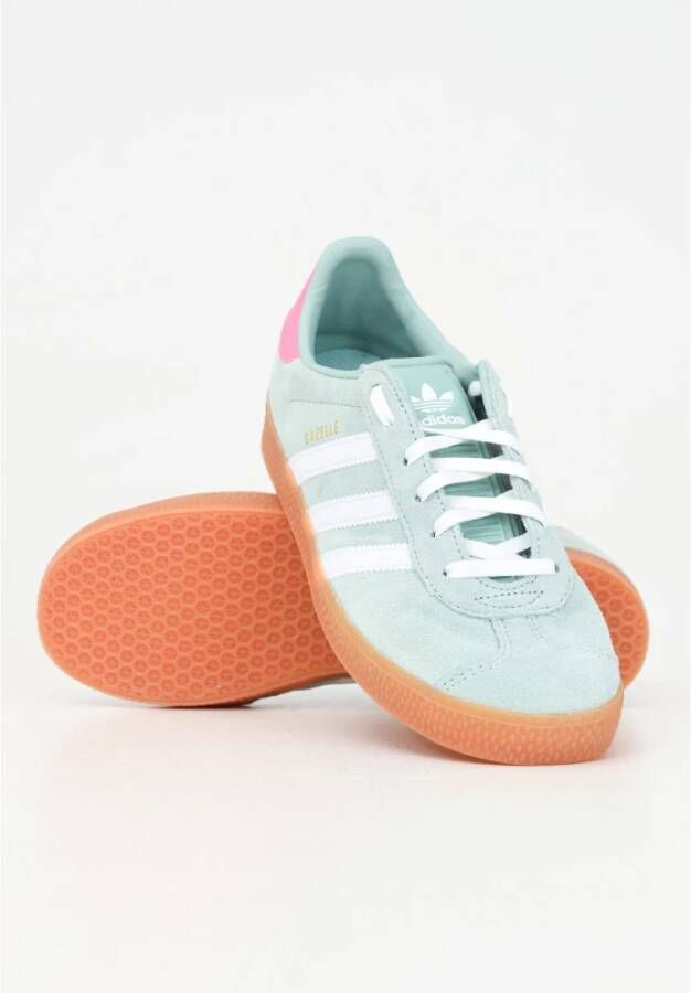 adidas Originals Groene Gazelle Sneakers Vrouwen Herfst Winter Blue Dames