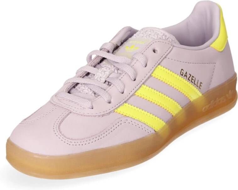 adidas Originals Indoor Gazelle Sneaker met Platte Zool Pink Heren