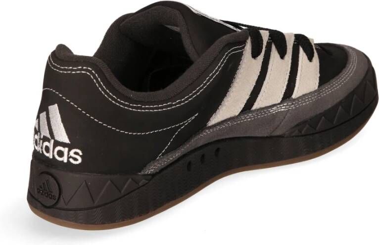 adidas Originals Retro Nubuck Sneaker met 3 Strepen Black Heren