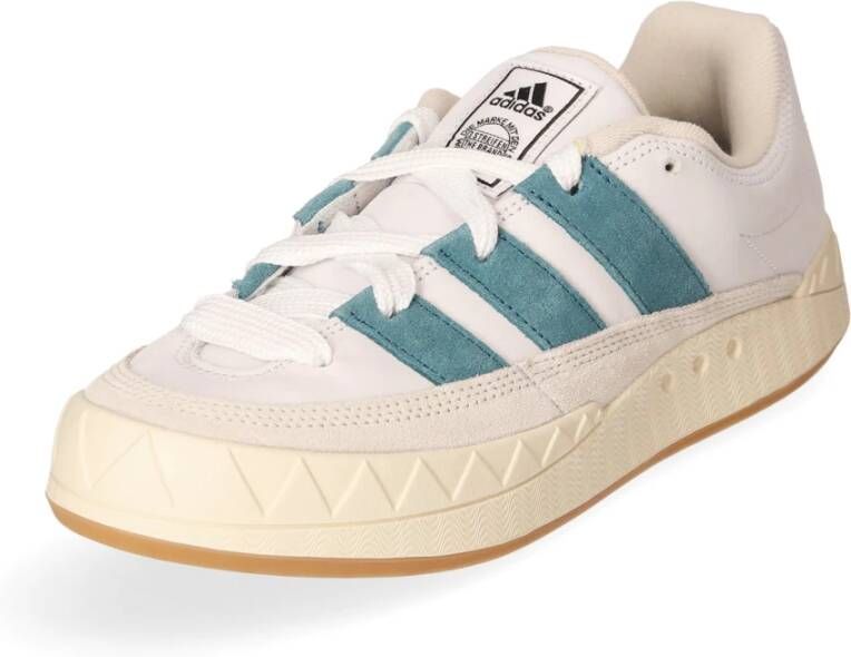 adidas Originals Retro Nubuck Sneaker met 3-Stripes White Heren