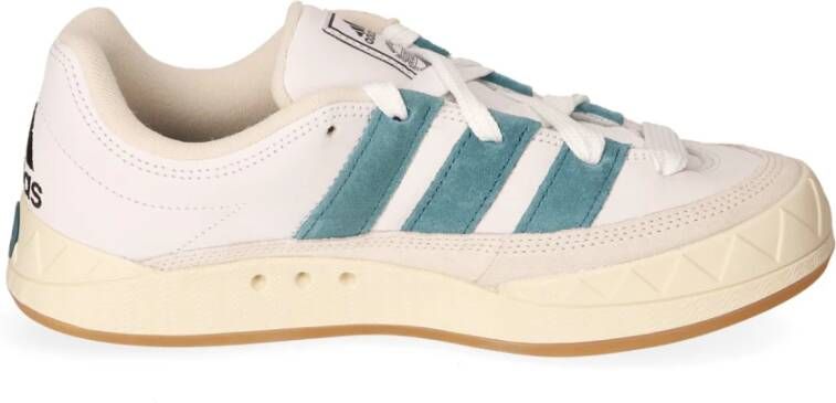 adidas Originals Retro Nubuck Sneaker met 3-Stripes White Heren