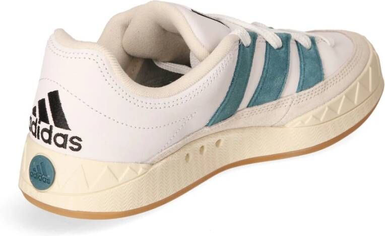 adidas Originals Retro Nubuck Sneaker met 3-Stripes White Heren