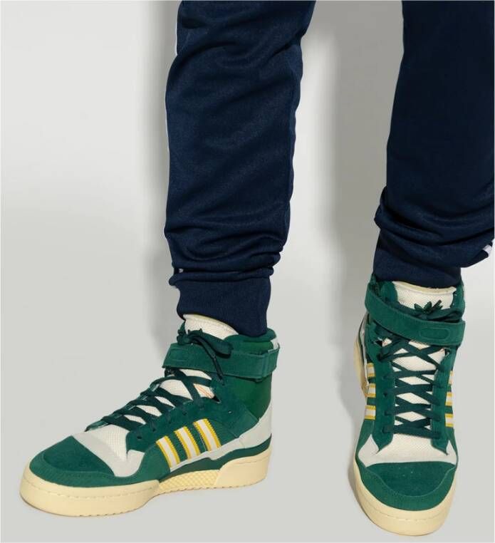 adidas Originals Donkergroene en Grijze Suède Sneakers Groen Heren