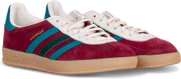 adidas Originals Bordeaux en Groene Suède Sneakers Meerkleurig Heren