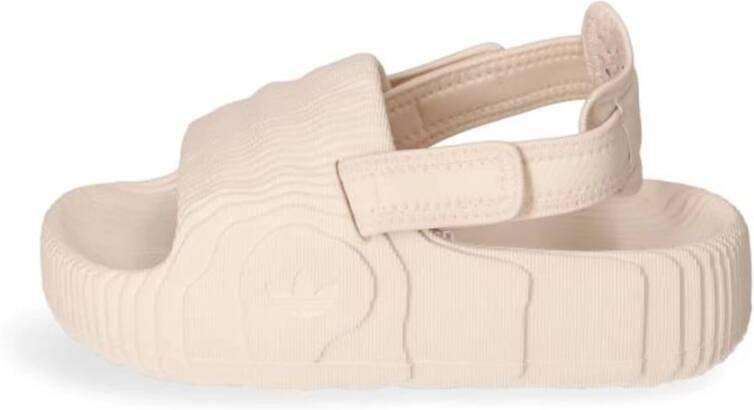 adidas Originals Verstelbare Band Slip-On Sandalen Beige Dames