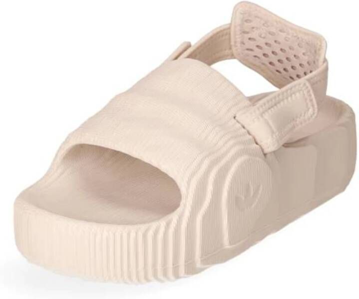 adidas Originals Verstelbare Band Slip-On Sandalen Beige Dames