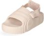 Adidas Originals Verstelbare Band Slip-On Sandalen Beige Dames - Thumbnail 11