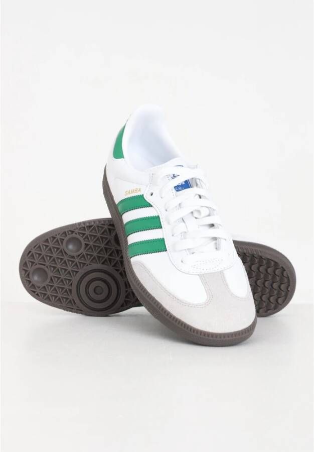 adidas Originals Witte Groene Samba OG Herensneakers White Heren