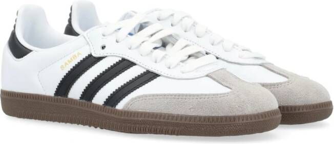 adidas Originals Witte Leren Samba Sneaker White Dames