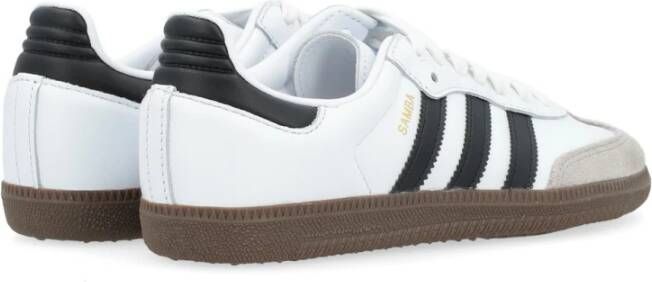 adidas Originals Witte Leren Samba Sneaker White Dames