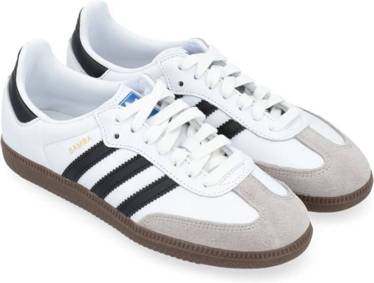 adidas Originals Witte Leren Samba Sneaker White Dames