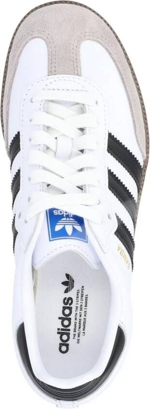 adidas Originals Witte Leren Samba Sneaker White Dames