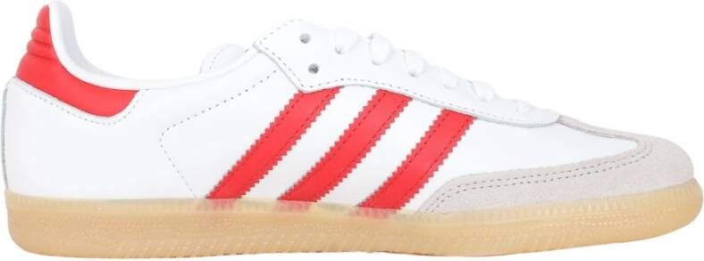 adidas Originals Witte Rode Samba OG Sneakers Vrouwen White Dames