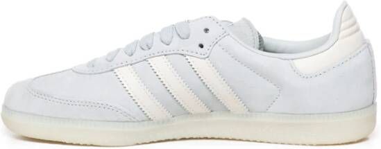 adidas Originals Witte Samba Kalfsleren Sneakers Blue Heren