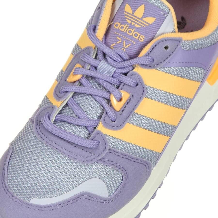 Adidas Paarse Lage Sneaker met Oranje Accents Purple Dames