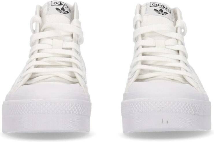 Adidas Platform Mid Hoge Sneaker Wit White Dames