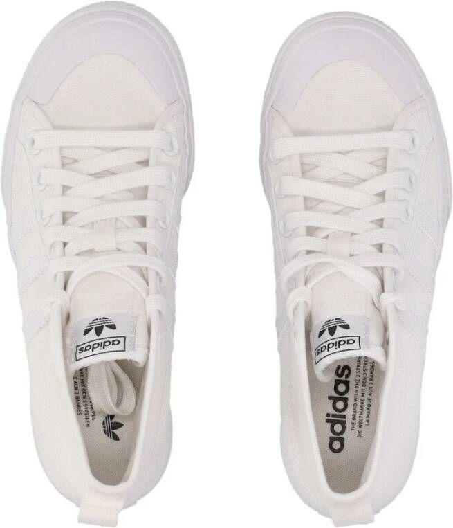 Adidas Platform Mid Hoge Sneaker Wit White Dames