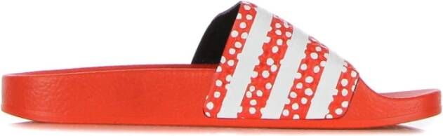 Adidas Polka Dot Slippers Cloud White Rood Red Dames