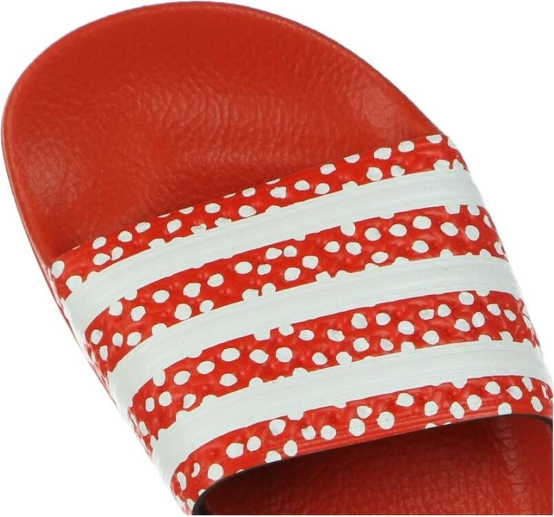 Adidas Polka Dot Slippers Cloud White Rood Red Dames