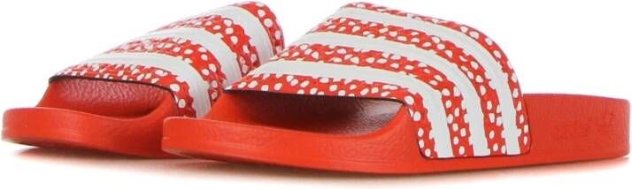 Adidas Polka Dot Slippers Cloud White Rood Red Dames