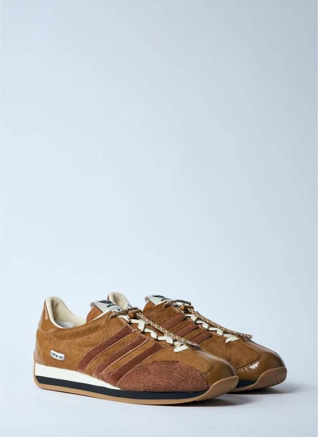 Adidas Pony Hair Leren Sneakers Brown Heren