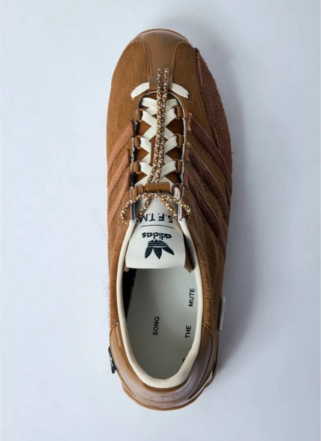 Adidas Pony Hair Leren Sneakers Brown Heren