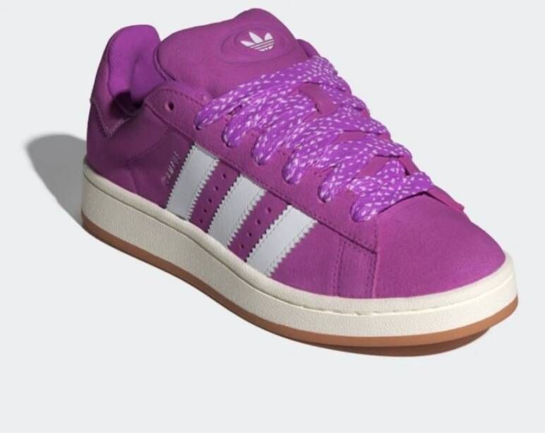 Adidas Retro Campus Sneakers in Wit Purple Dames