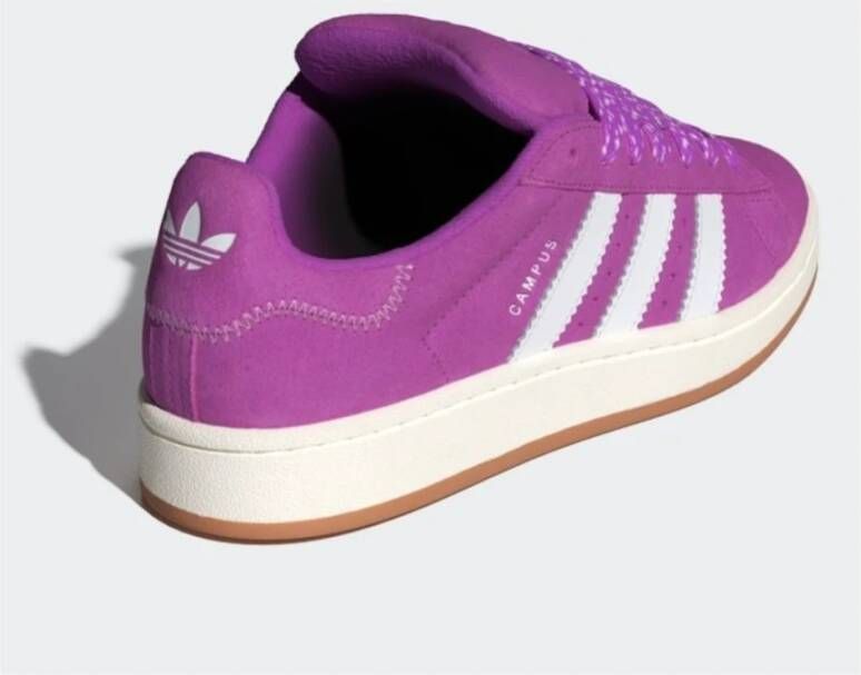 Adidas Retro Campus Sneakers in Wit Purple Dames