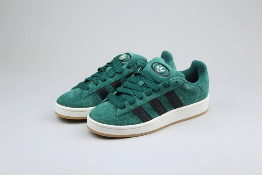 Adidas Retro-geïnspireerde Campus Sneakers Groen Zwart Green Heren