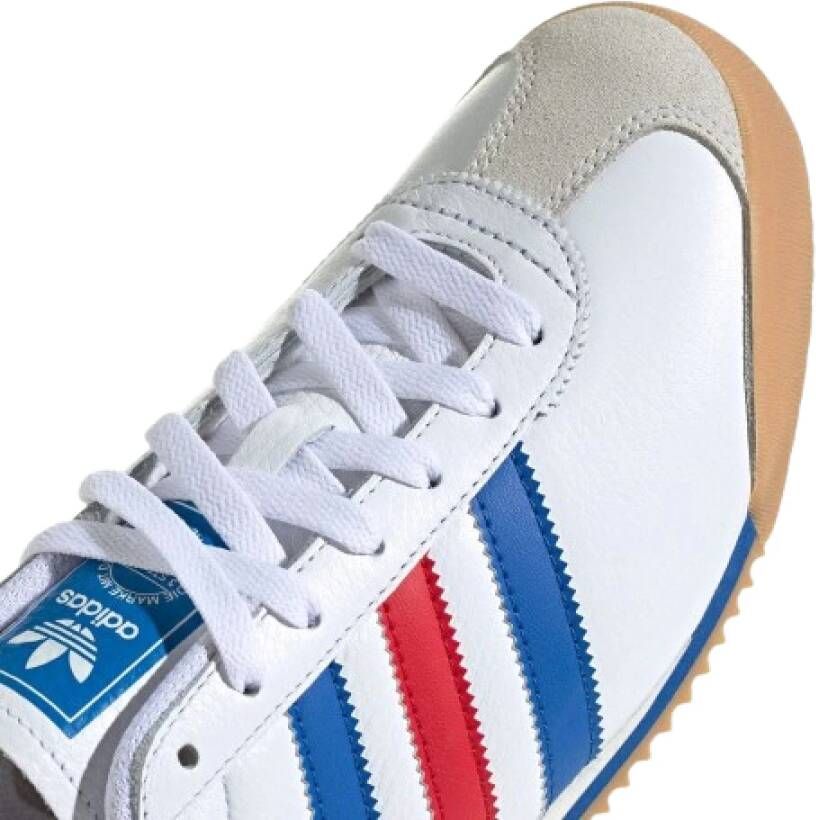 Adidas Retro-geïnspireerde witte blauwe sneakers White Heren