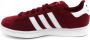 Adidas Originals Bordeauxrode Campus 2 Zijde Suede Sneakers Red - Thumbnail 9