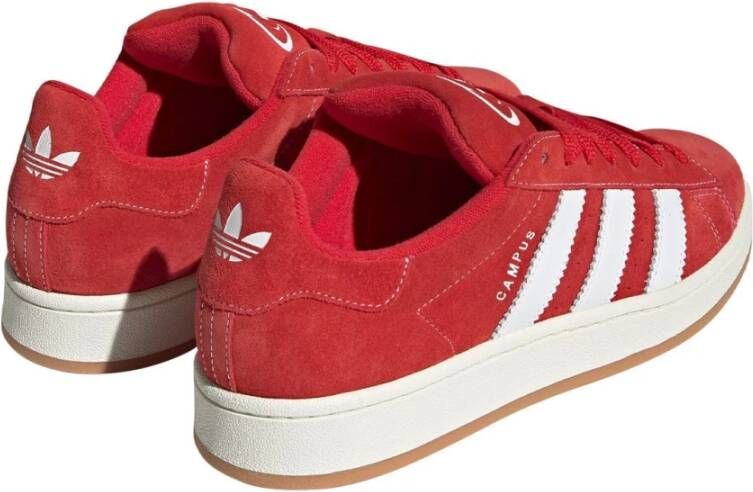 Adidas Rode Campus Sneakers met 3-Stripes Red Heren