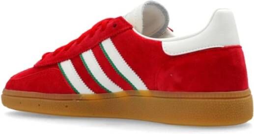 Adidas Rode Spezial Sneakers met Leren Details Red Heren