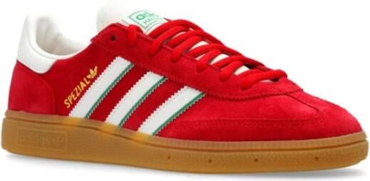 Adidas Rode Spezial Sneakers met Leren Details Red Heren