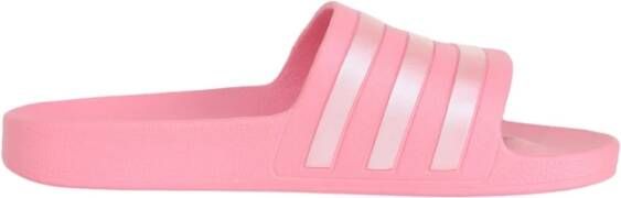 Adidas Roze Aqua Slides Vrouwen Gladde Oppervlakken Pink Dames