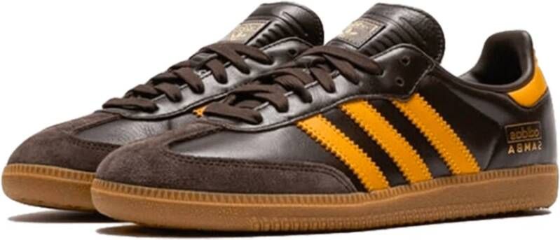 Adidas Samba OG Donkerbruin Geel Sneaker Brown Heren