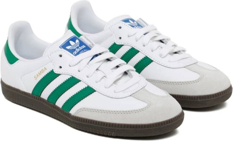 Adidas Samba OG Wit Groene Sneakers Multicolor Dames