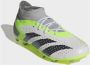 Adidas Predator Accuracy.1 Gras Voetbalschoenen (FG) Kids Wit Grijs Felgeel Zwart - Thumbnail 8